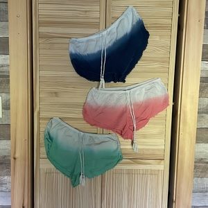 aerie cheeky lounge shorts - Ombre Green/Ombre Orange/Ombre Blue